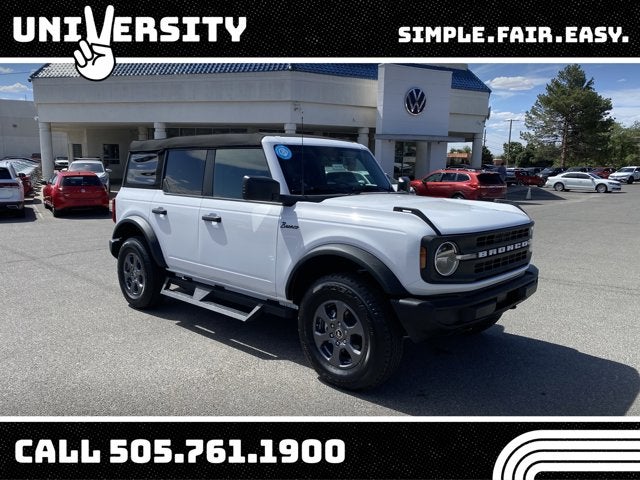 2025 Ford Bronco Big Bend in Oxford White — front three-quarter view
