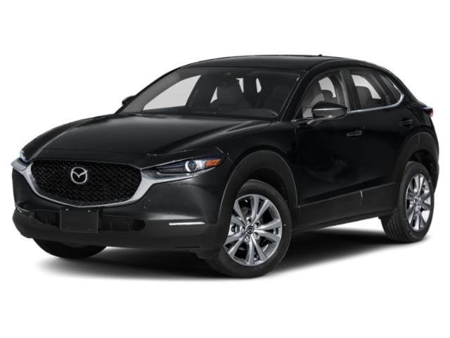 2021 Mazda Mazda CX-30 Preferred in Jet Black Mica — front three-quarter view