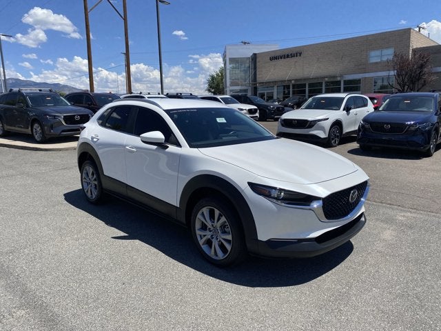 2023 Mazda Mazda CX-30 2.5 S Select Package in Snowflake White Pearl Mica — front three-quarter view