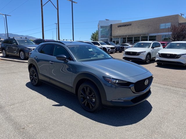2025 Mazda Mazda CX-30 2.5 Turbo Premium Package in Polymetal Gray Metallic — front three-quarter view