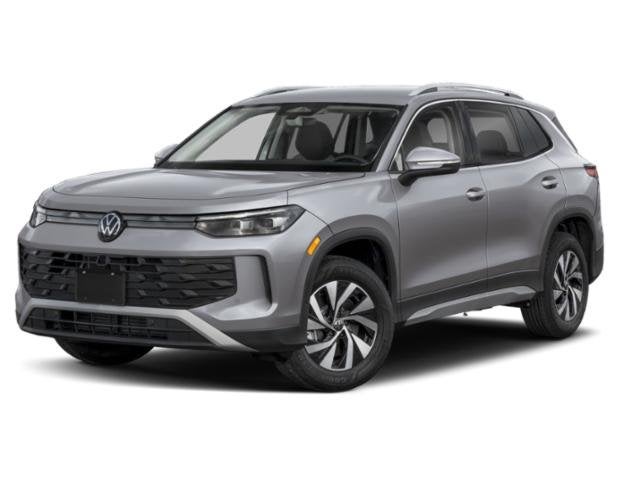 2026 Volkswagen Tiguan S in Pyrite Silver Metallic — front three-quarter view