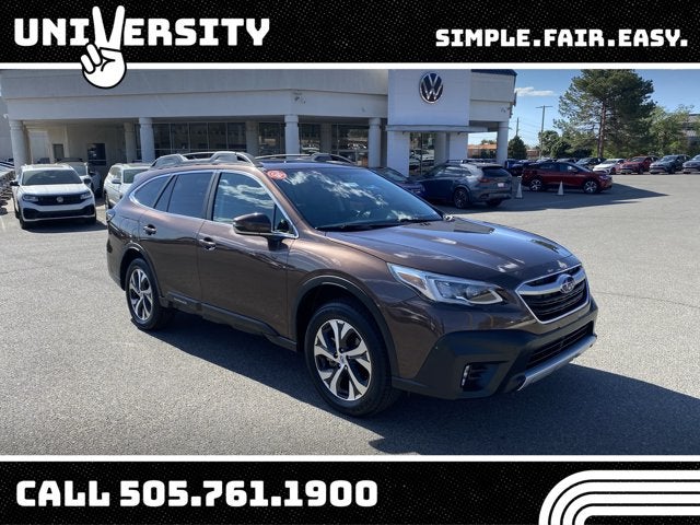 2020 Subaru Outback Limited in Cinnamon Brown Pearl — front three-quarter view
