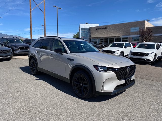 2025 Mazda Mazda CX-90 3.3 Turbo Premium in Platinum Quartz — front three-quarter view