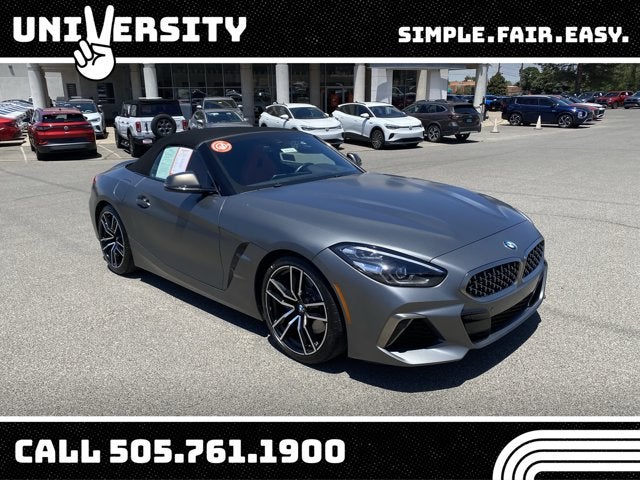 2020 BMW Z4 sDrive M40i in Frozen Gray II Metallic — front three-quarter view